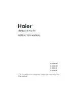 Preview for 1 page of Haier LE28M600C Instruction Manual