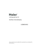 Preview for 1 page of Haier LE29C810C Instruction Manual