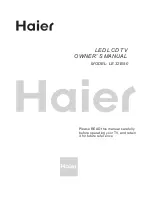 Preview for 1 page of Haier LE32B50 Owner'S Manual