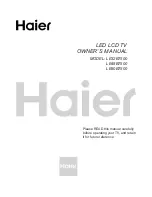 Предварительный просмотр 1 страницы Haier LE32B7500 Owner'S Manual