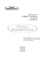 Preview for 1 page of Haier LE32B8500T Owner'S Manual