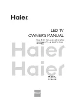 Preview for 1 page of Haier LE32C13200 Owner'S Manual