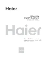 Preview for 1 page of Haier LE32G650A Owner'S Manual