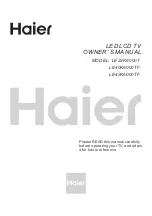 Preview for 1 page of Haier LE32K6000T Owner'S Manual