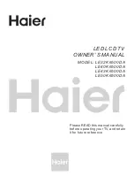 Haier LE32K6500DA Owner'S Manual preview