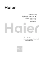 Haier LE32V600 Owner'S Manual preview