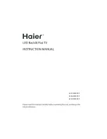 Preview for 1 page of Haier LE39M600CF Instruction Manual