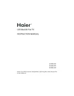 Haier LE39M600SF Instruction Manual preview