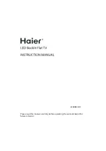 Preview for 1 page of Haier LE40B650CF Instruction Manual