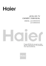 Предварительный просмотр 1 страницы Haier LE40K6600G Owner'S Manual