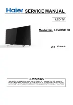 Haier LE40S8000 Service Manual preview