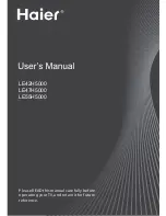 Preview for 1 page of Haier LE42H5000 User Manual