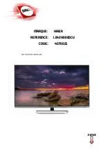 Preview for 1 page of Haier LE42H6600CU Instruction Manual