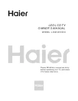 Haier LE42U6500A Owner'S Manual предпросмотр