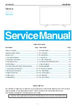 Preview for 1 page of Haier LE43B7500 Service Manual