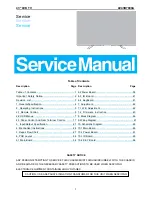 Предварительный просмотр 1 страницы Haier LE43B7600A Service Manual