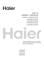 Haier LE43K6600UGA Owner'S Manual preview