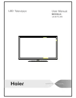 Preview for 1 page of Haier LE46A2280 Manual