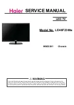 Haier LE46F2380a Service Manual предпросмотр