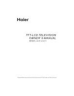 Haier LE46T3 User Manual preview