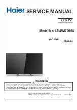 Preview for 1 page of Haier LE48M7000A Service Manual