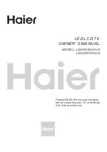 Предварительный просмотр 20 страницы Haier LE50K6500UA Owner'S Manual