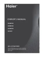 Haier LE55H330 Owner'S Manual предпросмотр