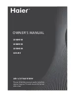 Предварительный просмотр 1 страницы Haier LE55H330 Owner'S Manual