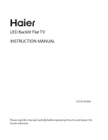 Haier LE55U6500U Instruction Manual preview