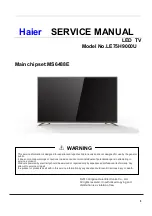 Haier LE75H9000U Service Manual preview