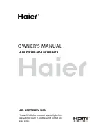 Предварительный просмотр 1 страницы Haier LEB32T3 Owner'S Manual