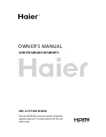 Preview for 1 page of Haier LEB42A300 Owner'S Manual