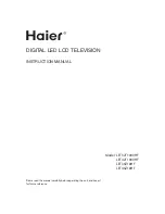 Preview for 1 page of Haier LET32T1000HF Instruction Manual