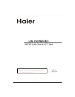 Preview for 29 page of Haier LET32T1000HFM User Manual