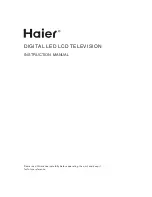 Предварительный просмотр 1 страницы Haier LET40T3 Instruction Manual