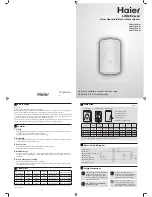 Предварительный просмотр 1 страницы Haier Little Sea-ox FCD-JTSA60-III User Manual