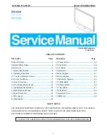 Preview for 1 page of Haier LT19A1 Service Manual