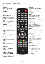 Preview for 12 page of Haier LT19A1 User Manual