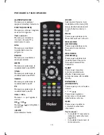 Preview for 12 page of Haier LT19M1CW Manuale Dell'Utente