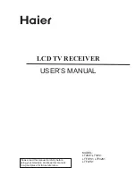 Haier LT26K1 User Manual preview