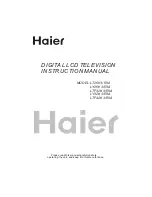 Haier LT26K3 Instruction Manual preview