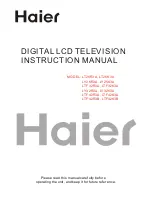 Preview for 1 page of Haier LT26K3A Instruction Manual