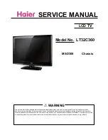 Haier LT32C360 Service Manual предпросмотр