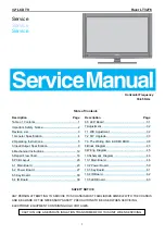 Preview for 1 page of Haier LT32F6 Service Manual