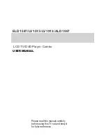 Preview for 1 page of Haier LV1513 User Manual