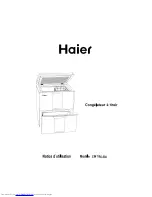 Haier LW-184-S4 (French) Notice D'Utilisation предпросмотр