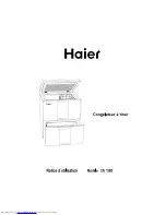 Haier LW-190B (French) Notice D'Utilisation preview