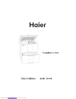 Haier LW-194B (French) Notice D'Utilisation preview