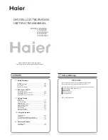 Haier LY26R3A Instruction Manual preview