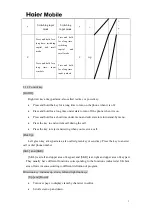 Preview for 3 page of Haier M1121 User Manual